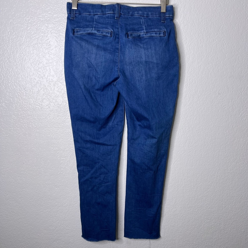 Frank & Eileen Wicklow Italian Denim Blue Jeans Womens Size 2 Raw Hem USA Made - Picture 4 of 10